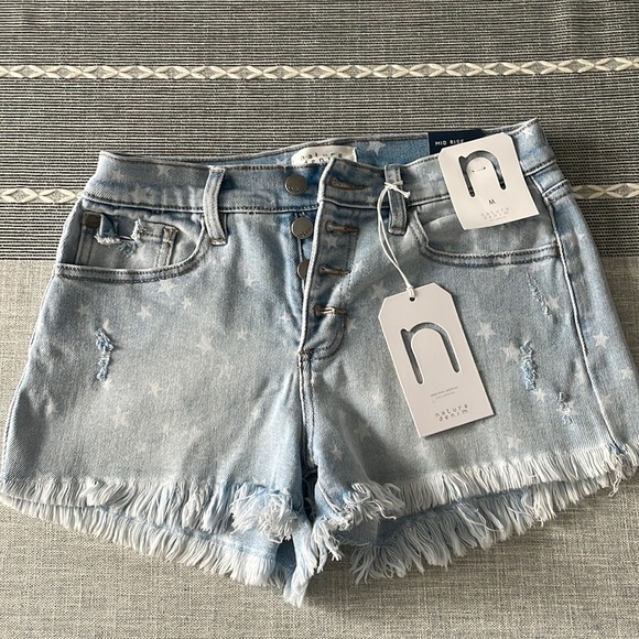 Mid-Rise Denim Shorts - Picture 1 of 3